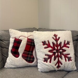 festive holiday pillow set
